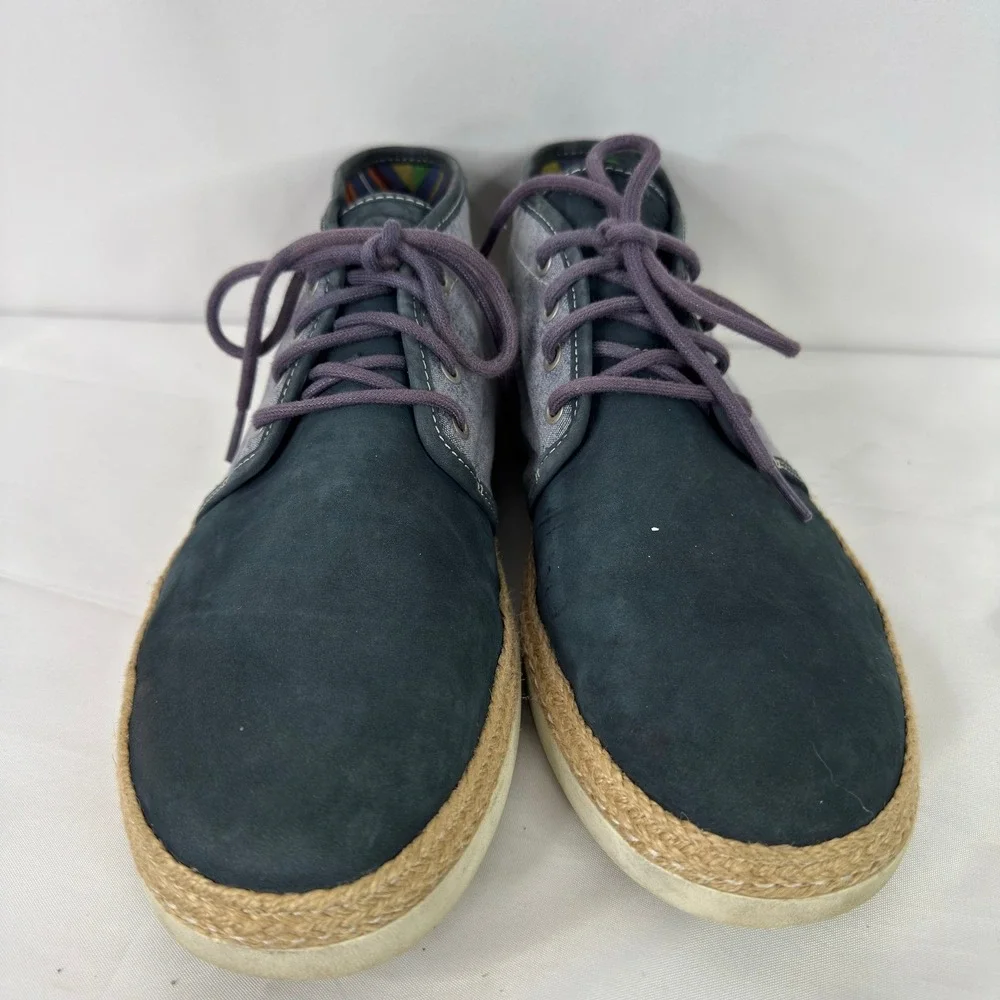 UGG Australia‎ Reefton Navy Suede Canvas Chukka Vibram Boots Mens 11